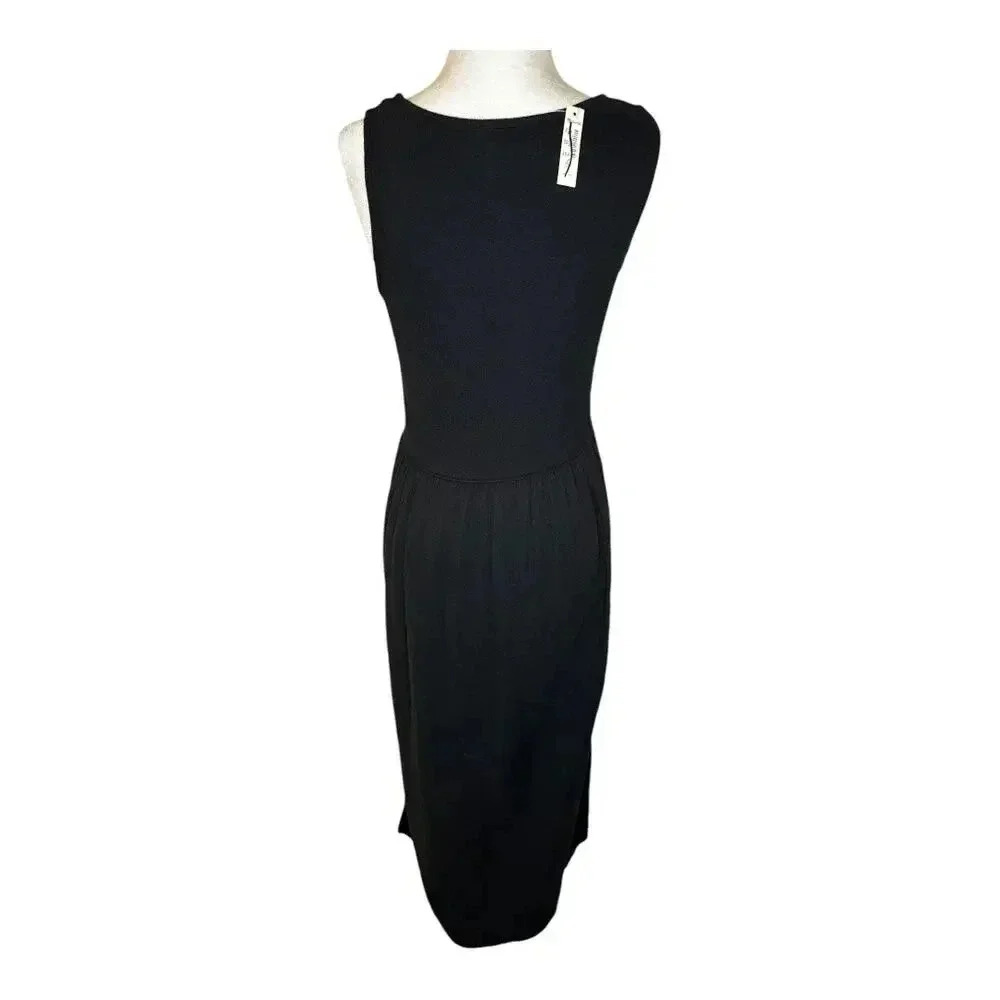 NEW Madewell Women’s XS Black‎ Knit Tank Midi Dress NWT Soldout Style - Picture 4 of 8